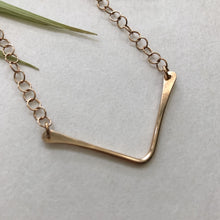 Load image into Gallery viewer, v necklace by Red Door Metalworks
