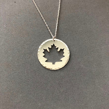 Load image into Gallery viewer, Maple Leaf - sterling silver necklace
