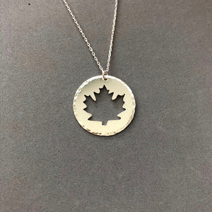 Maple Leaf - sterling silver necklace