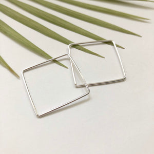 Square Hoop Earrings - W8