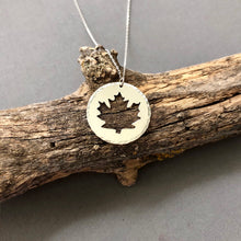 Load image into Gallery viewer, Maple Leaf - sterling silver necklace
