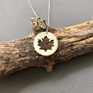 Maple Leaf - sterling silver necklace
