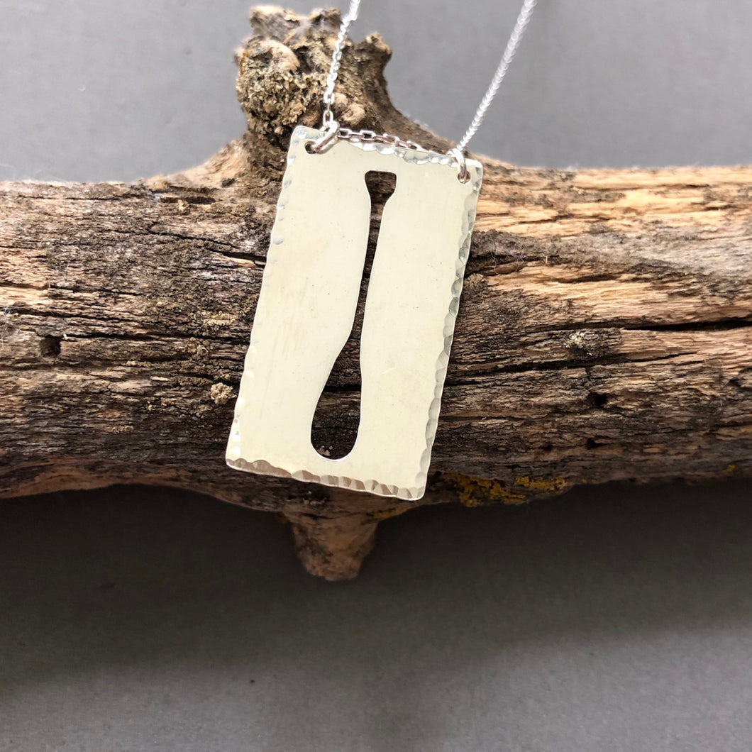 Paddle - sterling silver canoe paddle
