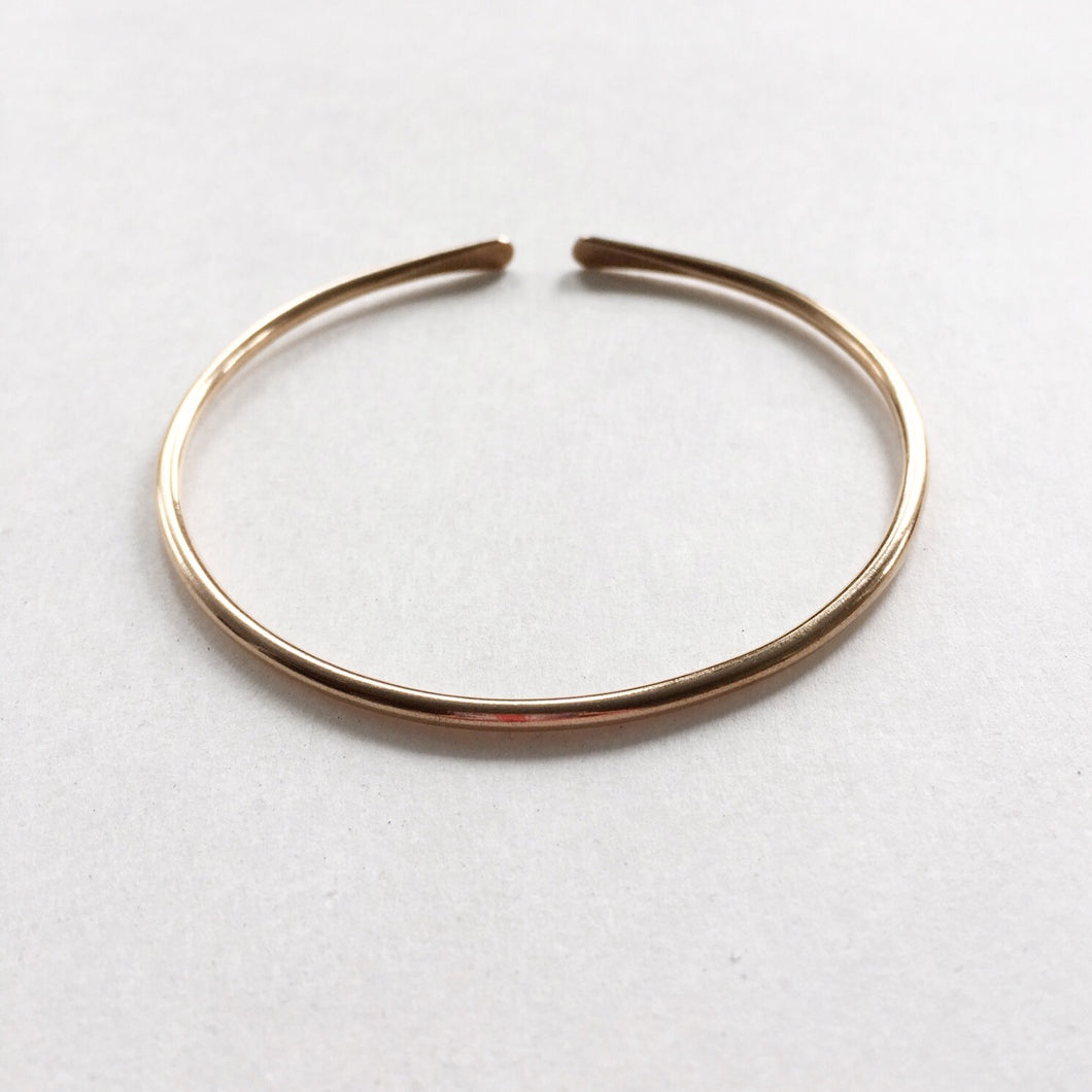 Bronze wire cuff by Red Door Metalworks