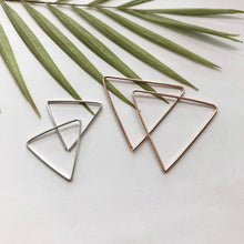 Load image into Gallery viewer, Triangle Hoop Earrings - W3
