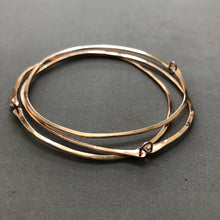 Load image into Gallery viewer, Pebble bangles by Red Door Metalworks
