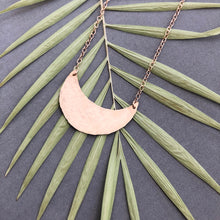 Load image into Gallery viewer, Moon necklace - horizontal moon necklace N61
