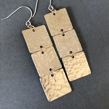 Load image into Gallery viewer, Square trio earrings - E93
