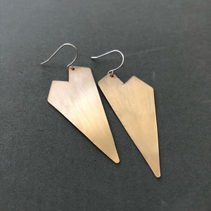 Geometric Heart Earrings - E88
