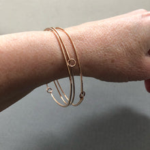 Load image into Gallery viewer, Bronze pebble bangles by Red Door Metalworks

