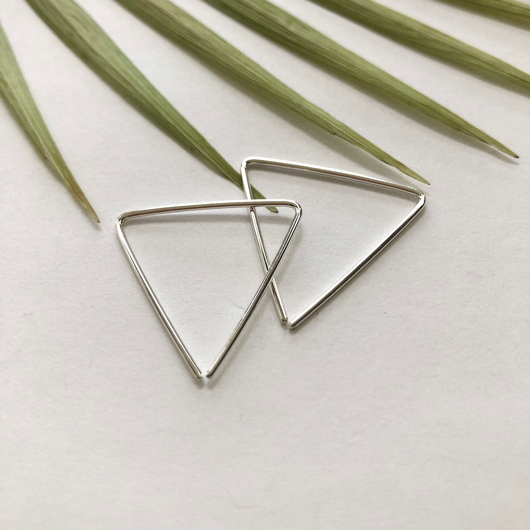 Triangle Hoop Earrings - W3